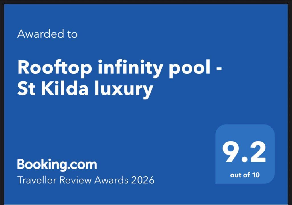 St Kilda Apartment | Rooftop infinity pool - St Kilda luxury