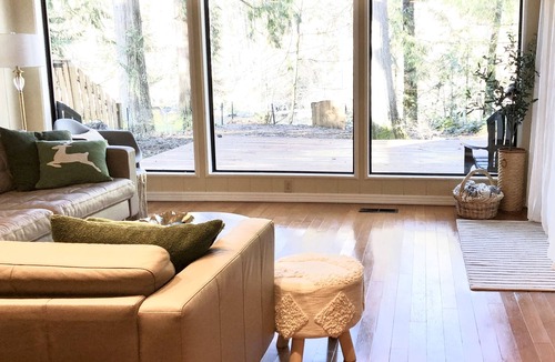 Marmot Cabin | Mid century riverfront cabin. Hot tub, Pet friendly, Riverview