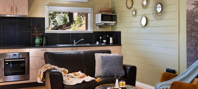 Avalon indoor and outdoor spa in Elevated Plains