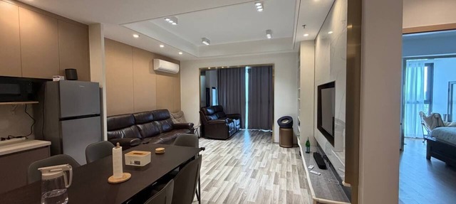 Enjoyable 2+1 bedroom condo with AC in vibrant and River-view in Phnom Penh in Phnom Penh