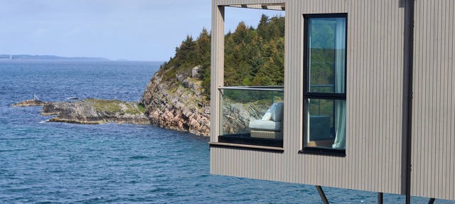 Hideaway Herdla 2 – unique and luxurious cabin 15 m above the sea in Herdla
