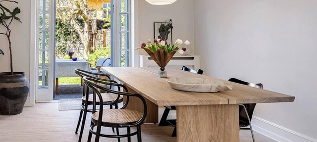 Historic terraced house in The White City in København