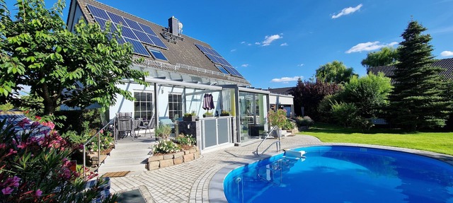 Idyllic vacation apartment with pool, whirlpool and sauna near Leipzig in Eilenburg/ Ortsteil Behlitz