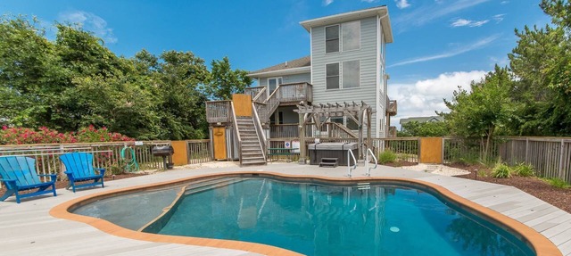 Just For Fun - Duck, Schooner Ridge, Pool Open 4/15, Pool Heat Option, Hot Tub, Close to Downtown in Duck