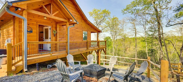 Mountain View & Fire Pit: Updated Murphy Cabin! in Murphy