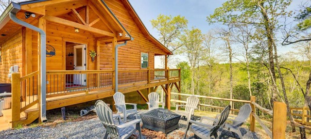 Mountain View & Fire Pit: Updated Murphy Cabin! in Murphy