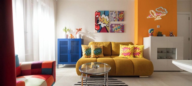 Pop-Art Apartment Sofia I 9 people I 3 Bedrooms I 3 Bathrooms I Design awarded in Sofia