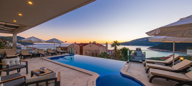 Sea-View Luxury Villa within Walking Distance to Beach in Exclusive Kalamar Bay in Kalkan