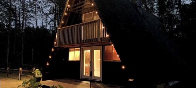 Secluded A-frame Loft Cabin on Lincoln Hills Trails Firepit ATV Friendly! in Irons