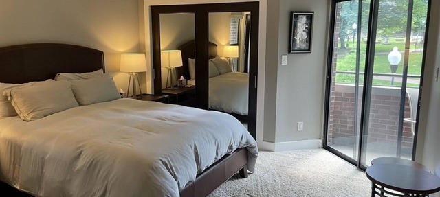 Upscale luxury contemporary uptown condo with park views, deck in Charlotte
