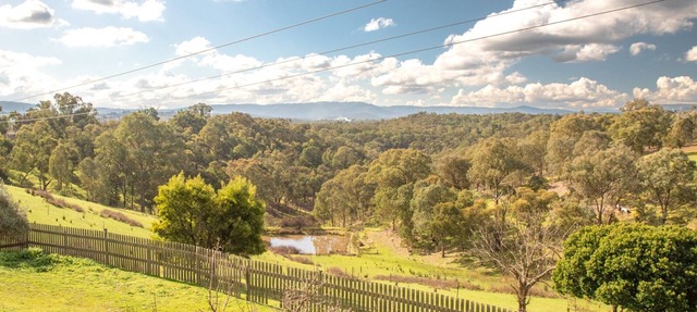 Views, nature, cosy, close to wineries and hiking, campfire, dogs welcome in Panton Hill